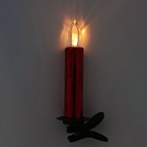 Светодиодные свечи на прищепках Benevento  10 см красные на пульте, 10 шт, на клипсе, таймер, на батарейках Due Esse Christmas фото 6