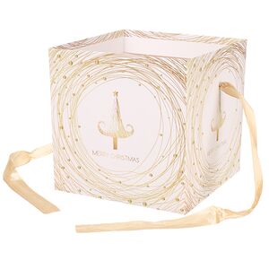 Подарочная коробка Sorpresa - Елочка 22*22 см белая Due Esse Christmas фото 3