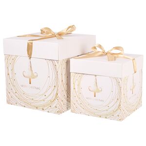 Подарочная коробка Sorpresa - Елочка 22*22 см белая Due Esse Christmas фото 4