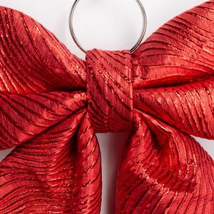 Бант для декора Битонто 37*34 см красный Due Esse Christmas (Ду Эссе Кристмас) фото 2