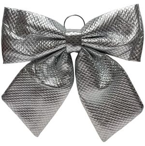 Бант для декора Lucido Bolle 44*44 см серебряный Due Esse Christmas фото 1