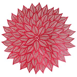 Салфетки сервировочные Fiorito 38 см карминовые, 6 шт Due Esse Christmas фото 1