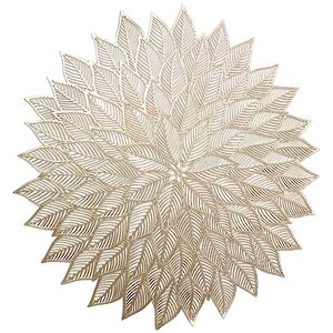 Салфетки сервировочные Fiorito 38 см золотые, 6 шт Due Esse Christmas фото 1