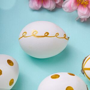 Пасхальные украшения Яйца - Easter Joy 6 см, 6 шт Due Esse Christmas фото 2