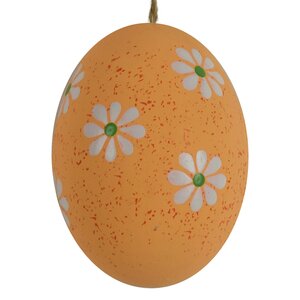 Пасхальные украшения Яйца: Rainbow Flower 6 см, 12 шт, натуральные Due Esse Christmas фото 5
