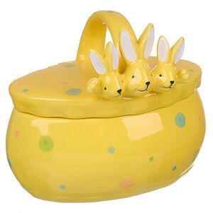 Конфетница Дружелюбные Кролики 17*15 см желтая Due Esse Christmas (Ду Эссе Кристмас) фото 8