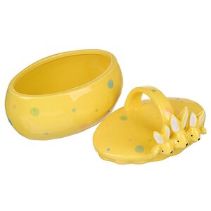 Конфетница Дружелюбные Кролики 17*15 см желтая Due Esse Christmas (Ду Эссе Кристмас) фото 7