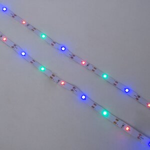 Светодиодная лента Ledstrip на батарейках 1 м, 30 разноцветных LED ламп, на липучке, IP20 Koopman фото 2