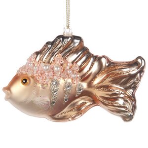Стеклянная елочная игрушка Рыбка Шанни - Залив Голден-Бей 12 см, подвеска Goodwill фото 1