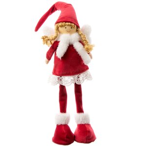 Декоративная фигура Фея Дебора из волшебного Maгдeбуpга 35 см в красном Due Esse Christmas фото 1