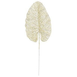 Декоративный лист Ажурная Калатея 67 см светло-золотой Koopman фото 2