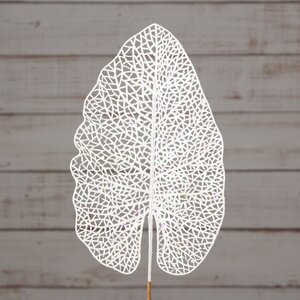 Декоративный лист Ажурная Калатея 67 см белый Koopman фото 1