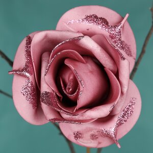 Искусственная роза Ивонн: Adore Aroma 14 см, клипса Koopman фото 3