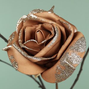Искусственная роза Ивонн: Lady Capri 14 см, клипса Koopman фото 1