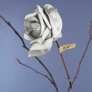 Искусственная роза Ивонн: Ocean Song 14 см, клипса Koopman фото 4