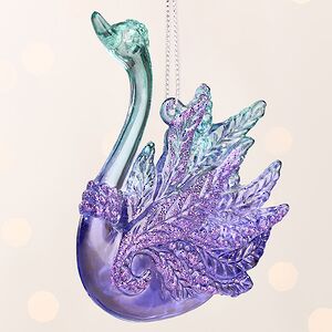 Елочная игрушка Soul Peacock - Лебедь Нил 10 см, подвеска Kurts Adler фото 3