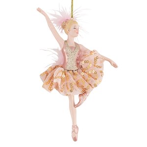 Елочная игрушка Балерина Жюлиет - Rose Paradi 17 см, подвеска Kurts Adler фото 1