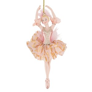 Елочная игрушка Балерина Жанин - Rose Paradi 17 см, подвеска Kurts Adler фото 1
