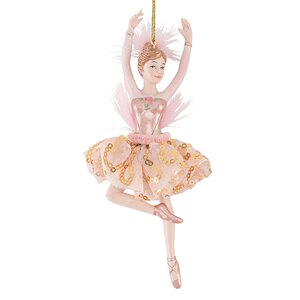 Елочная игрушка Балерина Жаклин - Rose Paradi 17 см, подвеска Kurts Adler фото 1