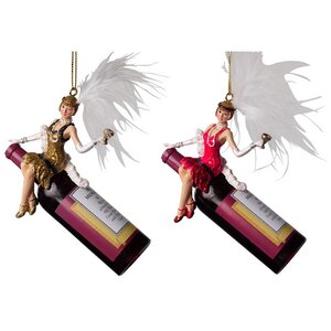 Елочная игрушка Леди Катрисса - Cabaret Style 8 см, подвеска Kurts Adler фото 6