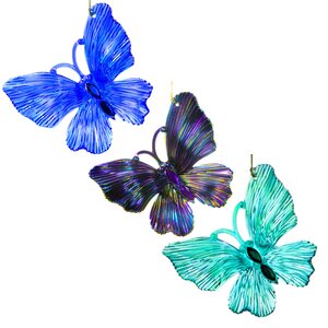 Елочная игрушка Бабочка Фламанди пурпурно-радужная, подвеска Kurts Adler фото 2