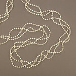 Бусы на елку Алмазная Россыпь 270 см кремовые, пластиковые