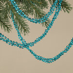 Бусы на елку Алмазная Россыпь 270 см лазурные, пластиковые