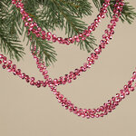 Бусы на елку Алмазная Россыпь 270 см розовая азалия, пластиковые