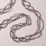Бусы на елку Алмазная Россыпь 270 см светло-сиреневые, пластиковые