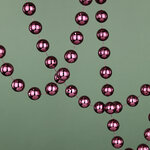 Бусы на елку Гигант 2 см*270 см сливовые, пластиковые