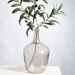 Стеклянная ваза Бриген 25 см дымчатая