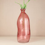 Стеклянная ваза-бутылка Adagio 36 см розовая