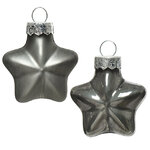 Набор стеклянных елочных игрушек Звезды 4.5 см туманный альбион, 12 шт