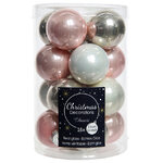 Коллекция стеклянных елочных шаров Нежное Утро 3.5 см, 16 шт