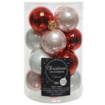 Коллекция стеклянных шаров Made with Love 3.5 см, 16 шт, глянцевые