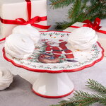 Тортовница Праздничный Санта 22 см