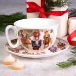 Чайный набор Christmas Motivi, 2 предмета