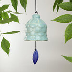 Садовое украшение Колокольчик Адениум 12 см голубой
