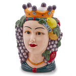 Сицилийская ваза Testa di Moro - Фруктовая Королева 22 см