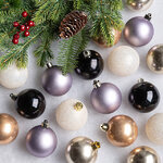 Коллекция пластиковых шаров Gracy - Вечер в стиле Гэтсби 6 см, 30 шт