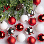 Коллекция пластиковых шаров Gracy - Зимняя Ягода 6 см, 30 шт