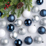 Коллекция пластиковых шаров Gracy - Полярная Ночь 6 см, 30 шт
