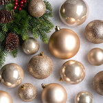 Набор пластиковых шаров Cosmo Перламутровый, 6-10 см, 26 шт