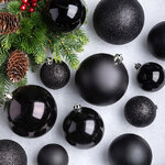 Набор пластиковых шаров Cosmo Черный, 6-10 см, 26 шт