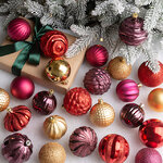 Набор елочных игрушек Danby - Love and Hope 7 см, 30 шт