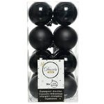 Набор пластиковых шаров Черный 4 см, 16 шт, mix