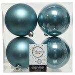 Набор пластиковых шаров Голубой Туман 10 см, 4 шт, mix