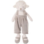 Мягкая игрушка Барашек Тим в сером комбинезоне 30 см, Barbara Bukowski