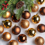 Коллекция пластиковых шаров Gracy - Warm Glow 6 см, 30 шт