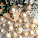 Набор пластиковых шаров Luminous - Перламутровый, 4-6 см, 30 шт